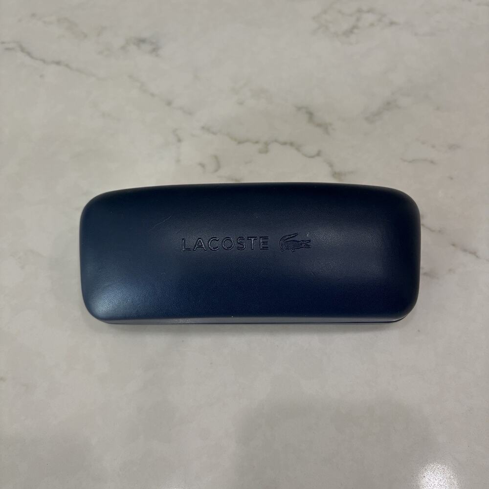 Lacoste Blue Eyeglasses Hard Case travel, organizer, protective